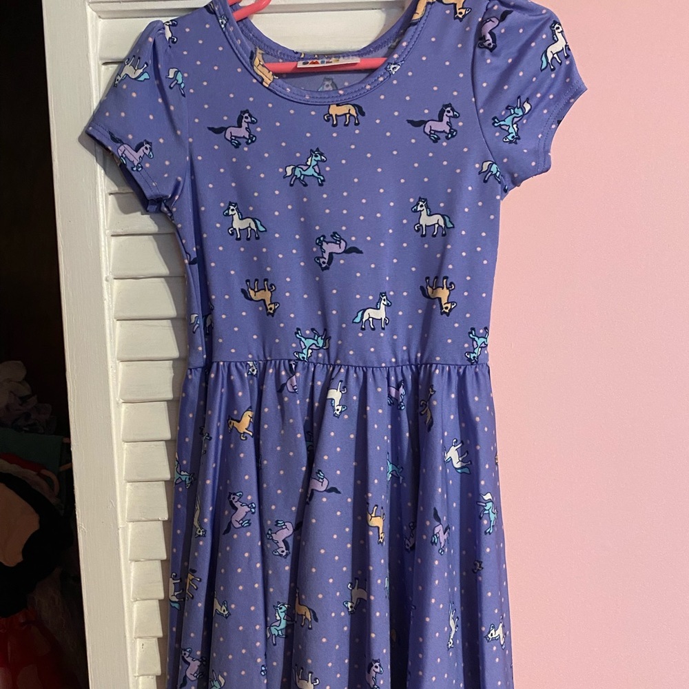 Dot Dot Smile Horse Dress 3/4